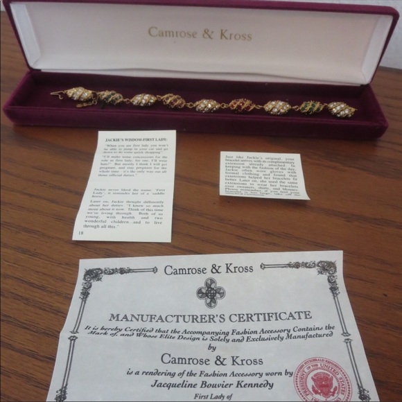 Jackie Kennedy Swarkowski Crystal Egg Necklace - Picture 4 of 5